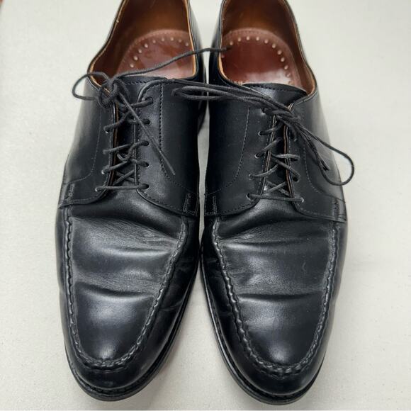 Allen Edmonds Black Leather Oxford Loafers Mens 9.5 Dress Shoes Lace Up Formal main image 4